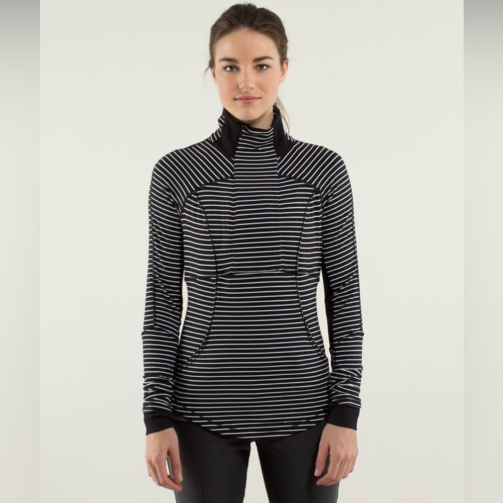 Lululemon Base Runner Parallel Stripe Half Zip - image 1